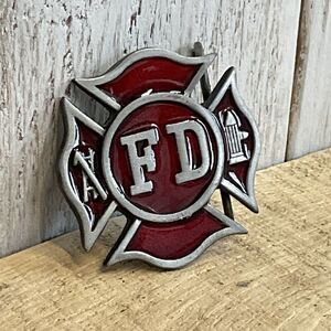 Bergamot Fire Department Belt Buckle 1979 Mens‎ First Responder Badge FD